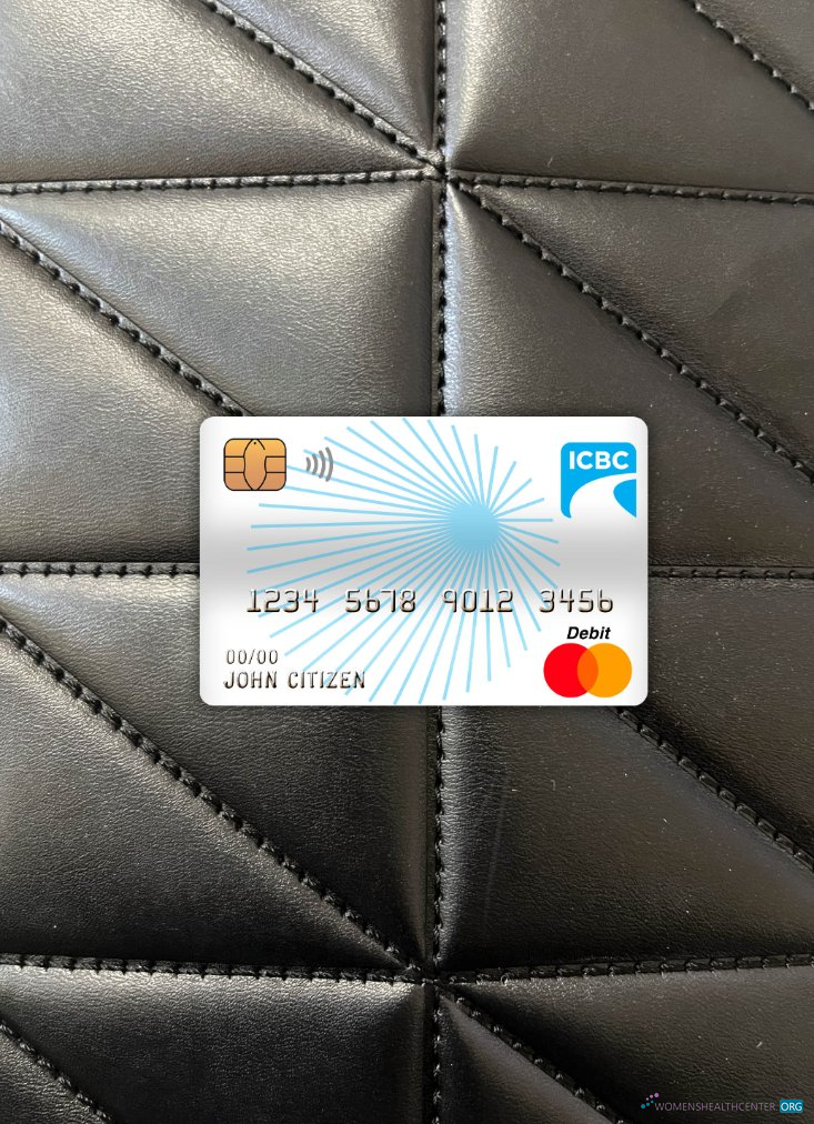 Download China Industrial and commercial bank master debit card photolook front Photoshop template